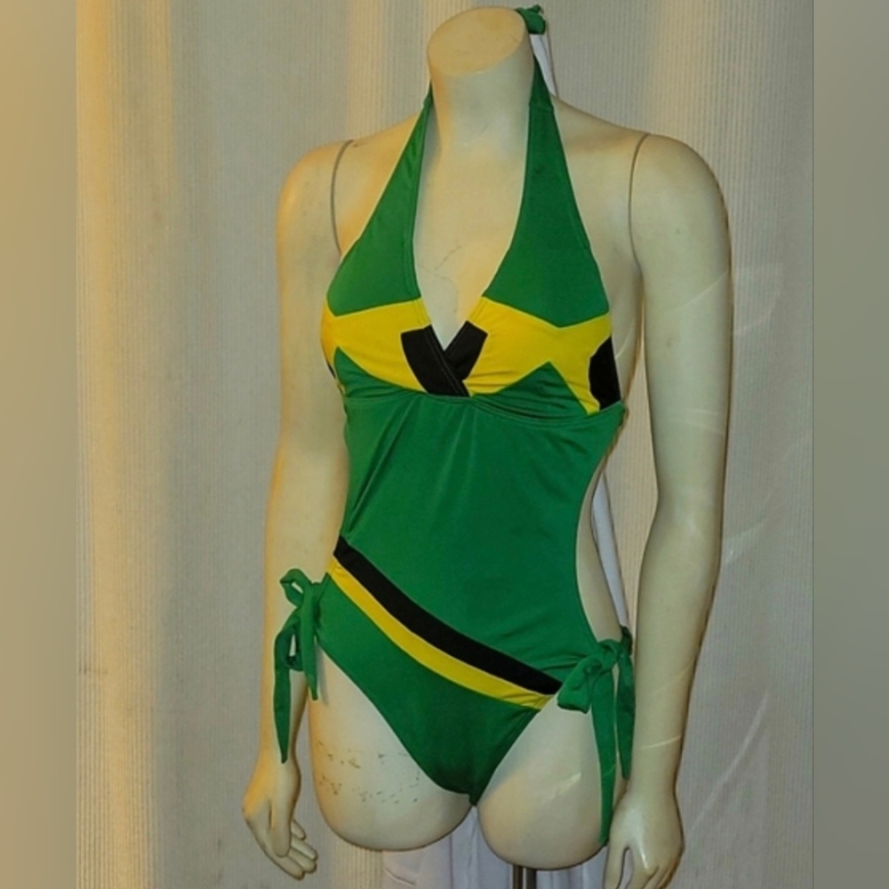 Jamaica swimsuit sexy revealing one piece swimsuit - Picture 2 of 6